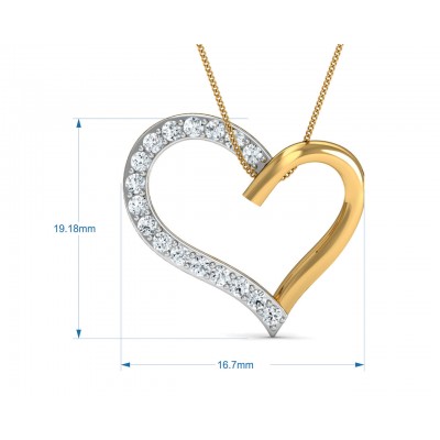Amia Diamond Heart Pendant